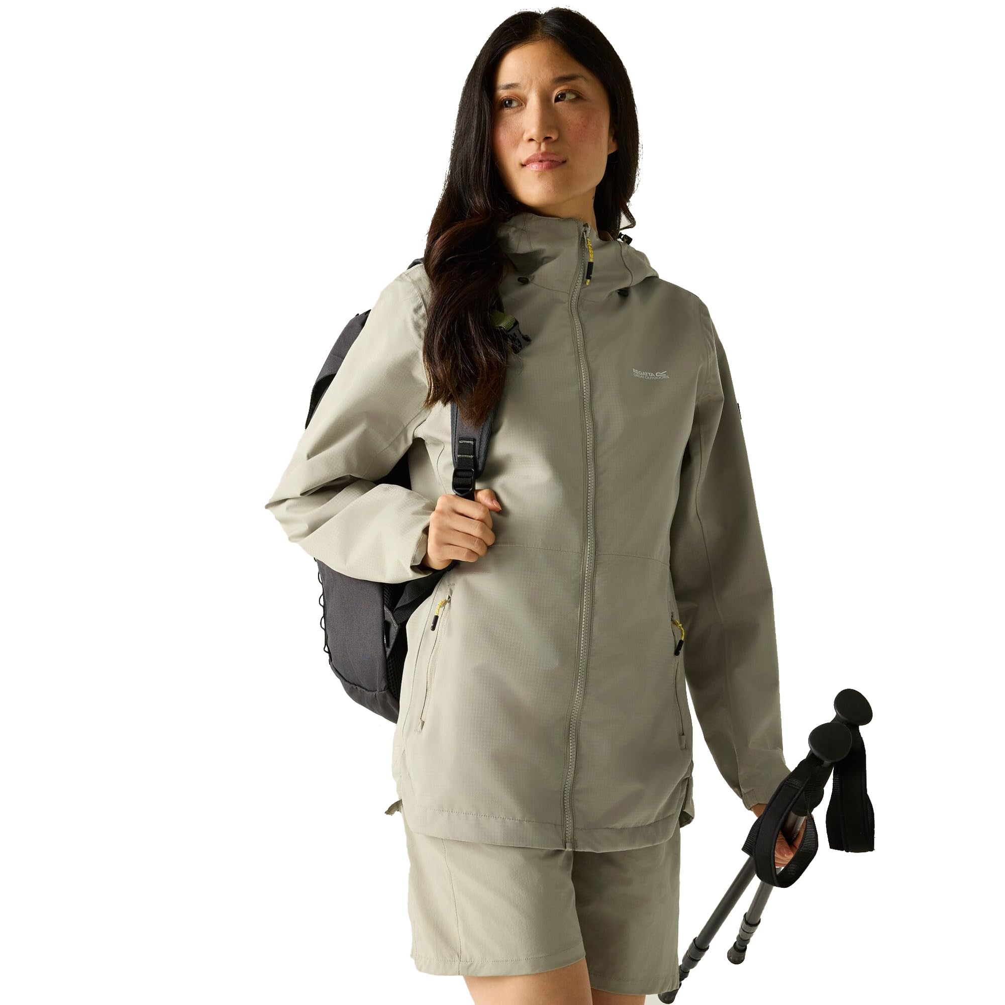 Regatta Women's Hamara Iv Waterproof Isotex Jacket Beige Size 14