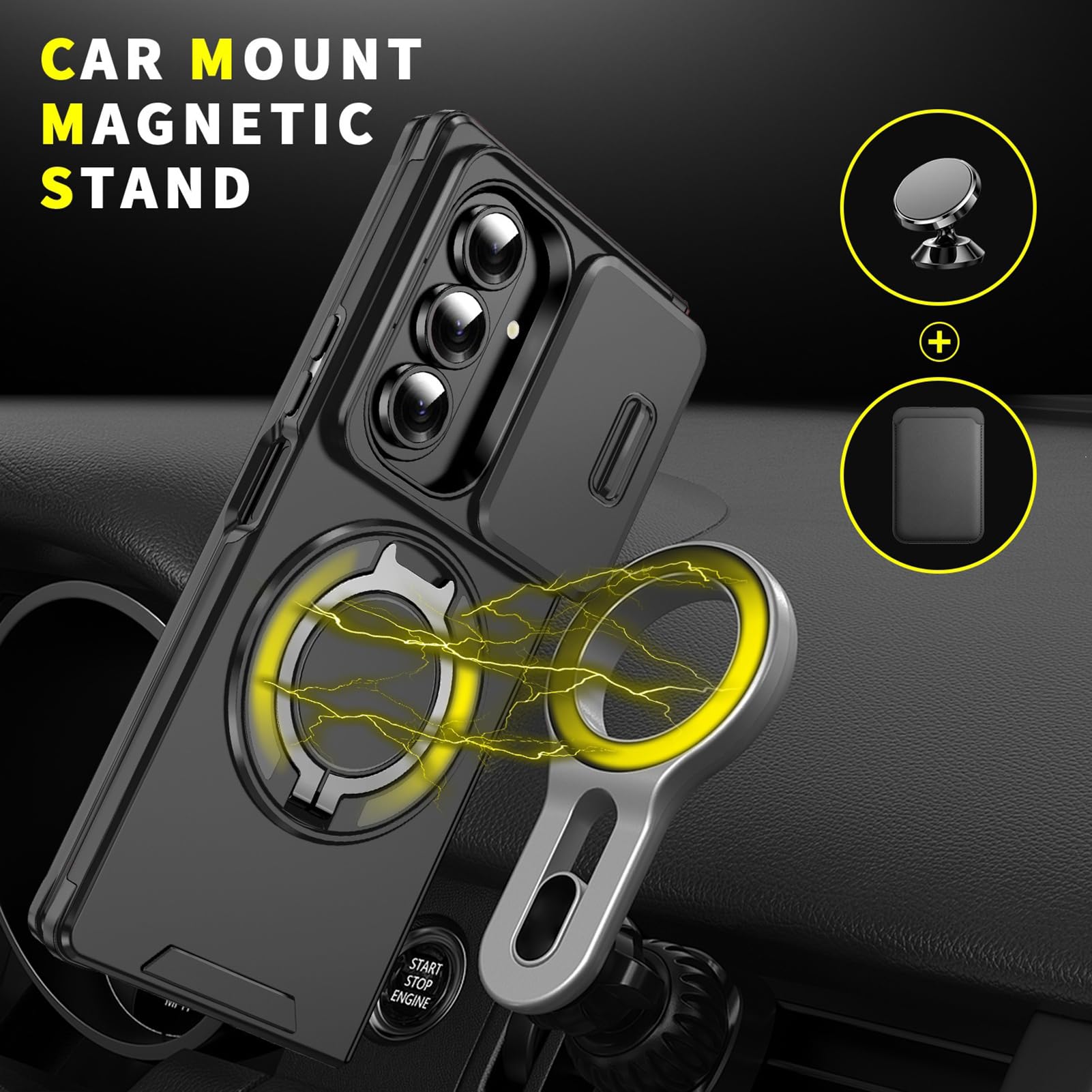 Custodia Cool Per Samsung Galaxy Z Fold 8 Ultra, Anello Militare PC TPU