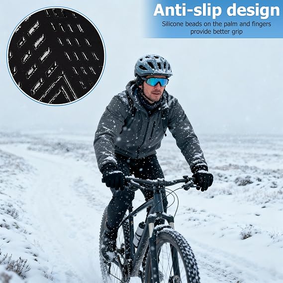 Winter thermal Gloves for Women Mens,Waterproof Touch Screen Gloves