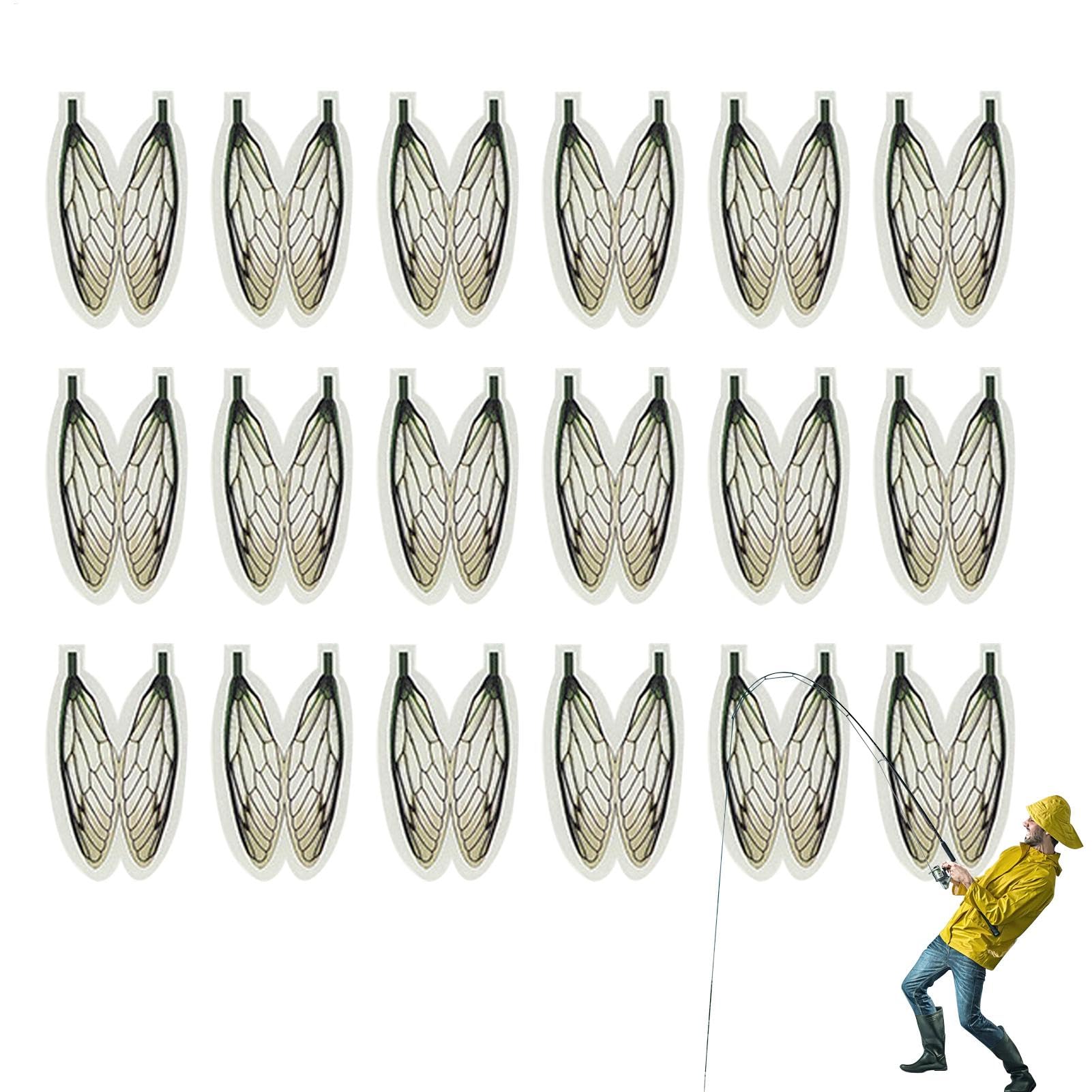 Forellen-Fliegenfischköder, realistische Flügel und Angelköder, kompakte Fliegenbindungsmaterialien für Angelbegeisterte, Anfänger oder erfahrene Angler