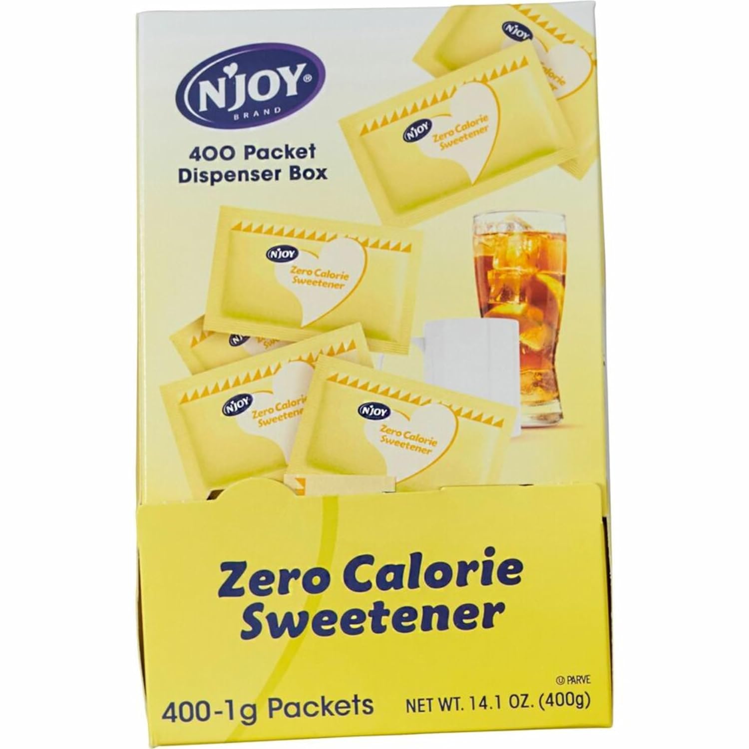 N'Joy Yellow Sucralose Zero Calorie Sweetener Packets, 0.04 Oz Packet, 400 Packets/box