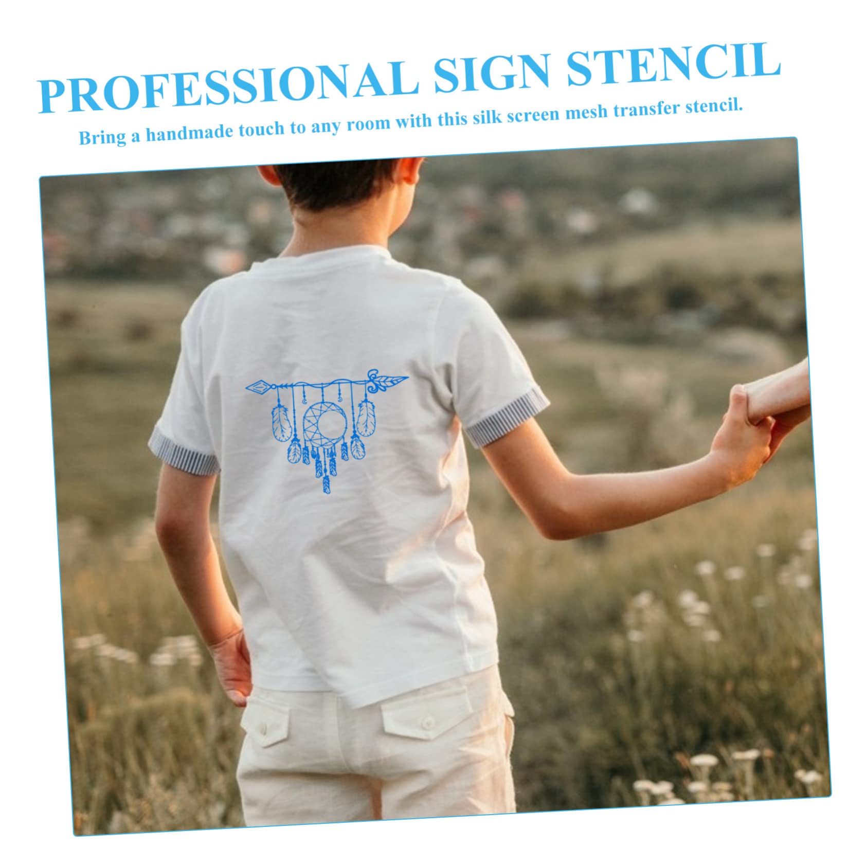 SHINEOFI 5hojas Plantilla De Serigrafía Reutilizable Para Diseño Creativo Gasa Para Manualidades y Decoración De Fiestas Transferencia De Patrones Para Superficies Variadas