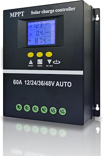MPPT 36V48V24V12V Herramientas de controlador de carga solar 100A80A60A LCD Dual USB Plomo Ácido Baterías de litio Cargador rápido (100A)