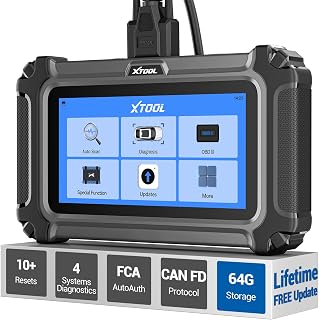 XTOOL D5 OBD2 Scanner and Code Reader, Engine ABS SRS Transmission Car Diagnostic Tool with EPB, ABS, SRS, BMS, Throttle, Clear Check Engine Light Scan Tool with 10 Resets, 64G Storage, Free Update