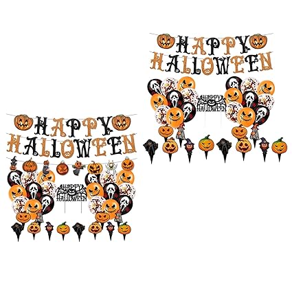 CALANDIS Halloween Party Decorations Set Ornaments for Haunted House Backdrop Windows