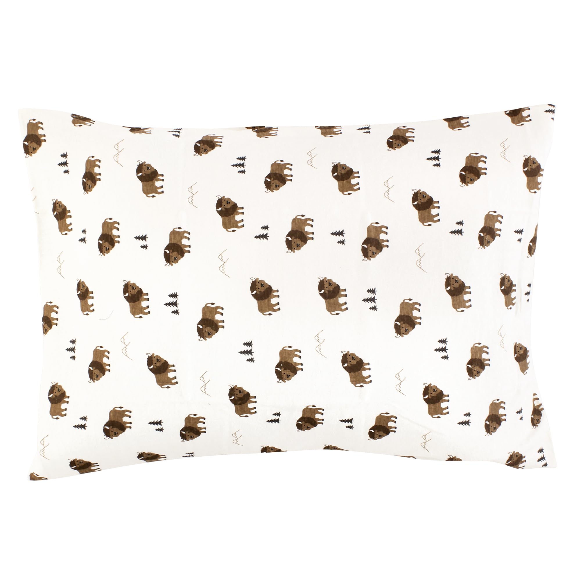 Hudson Baby Funda de almohada unisex de algodón para bebé, búfalo salvaje, talla única