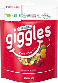 YUMEARTH Organic Giggles Chewy Candy Bites - 5 oz