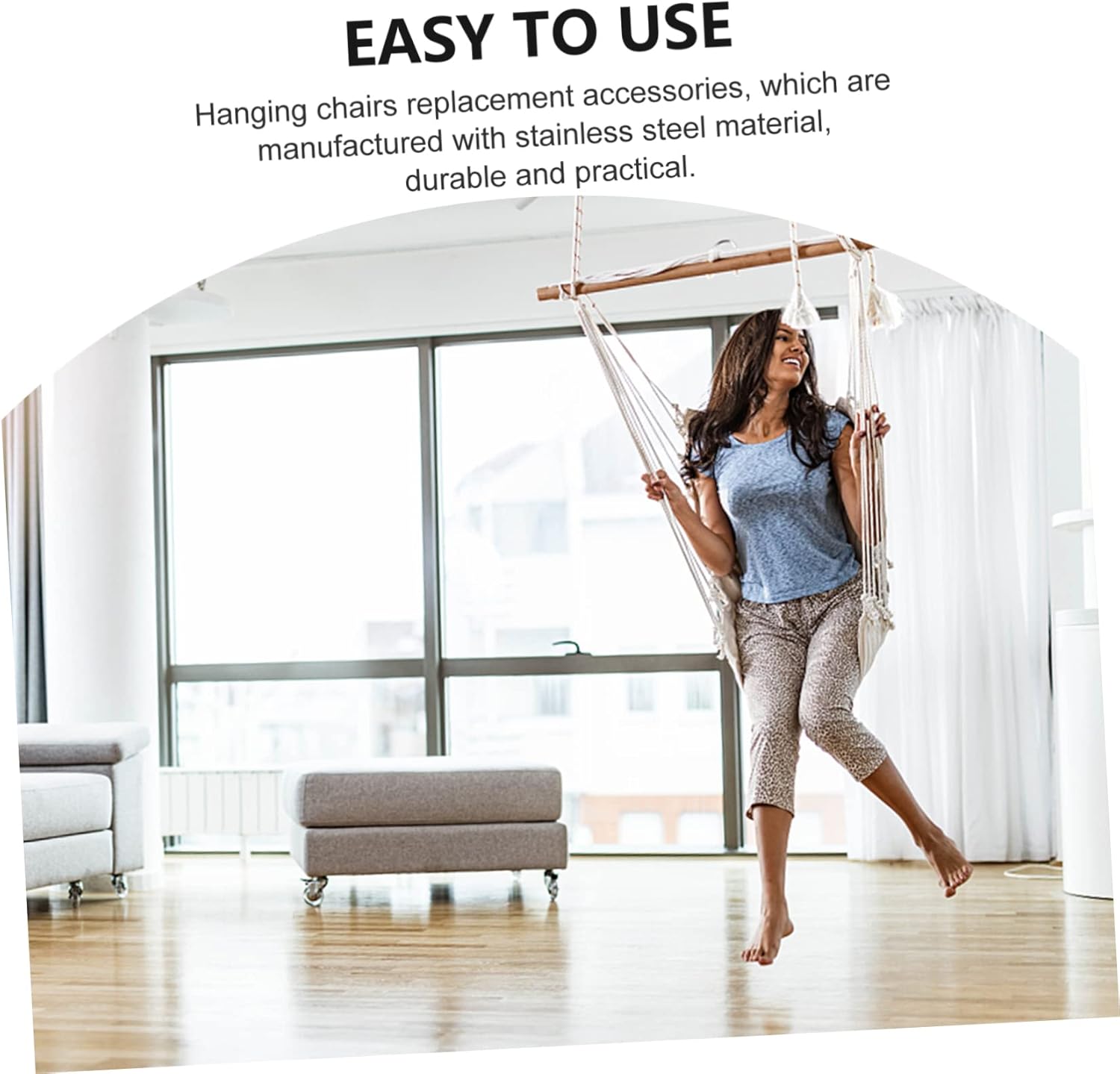 TOYANDONA 2pcs Stainless Steel Heavy Duty Hanger Hook Ceiling Bracket for Hammocks Hammocks Punching Bags and Fitness Equipment Load-Bearing Accessory