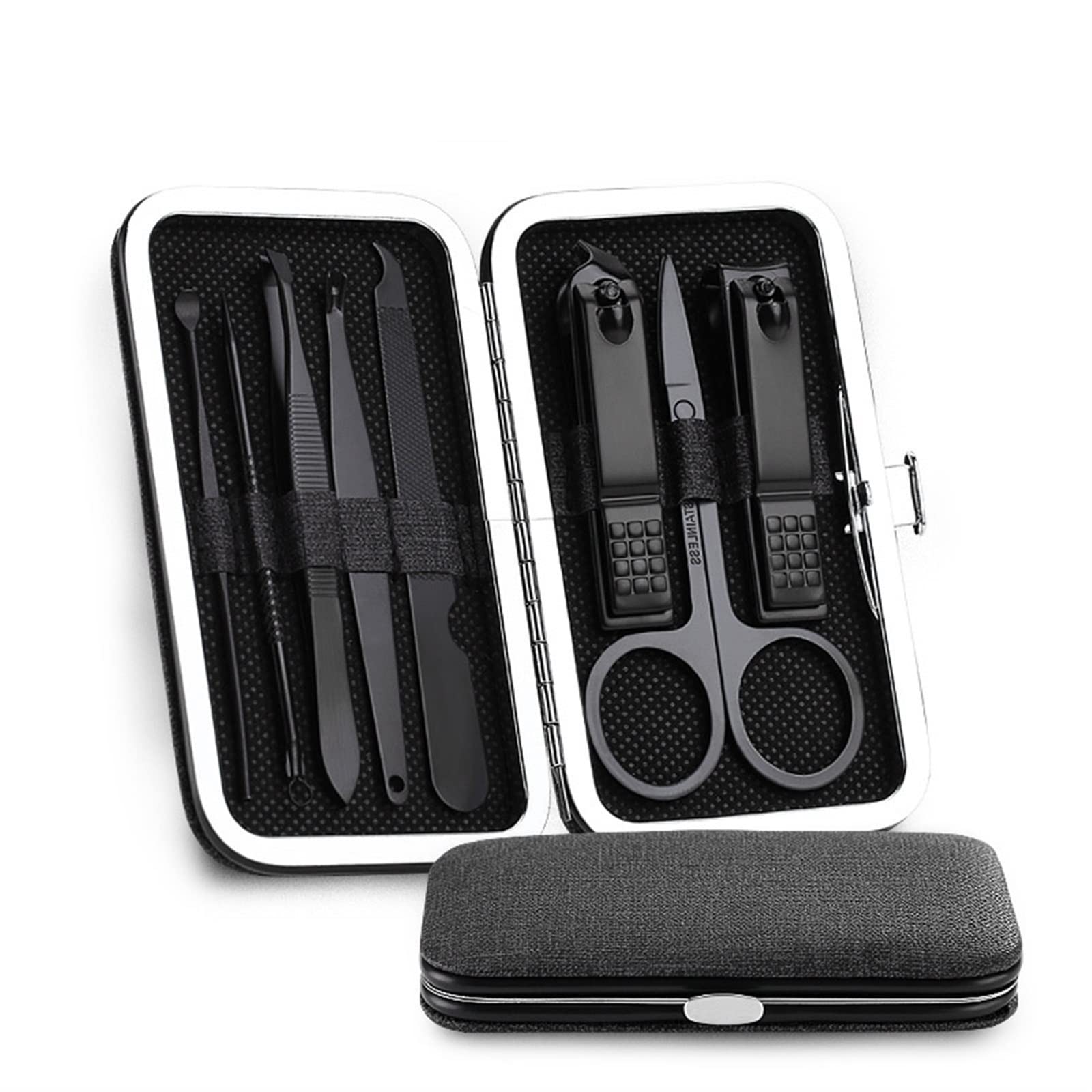 Coupe-ongles précis et kit de manucure KANUZ 8 pièces pour pédicure sans effort