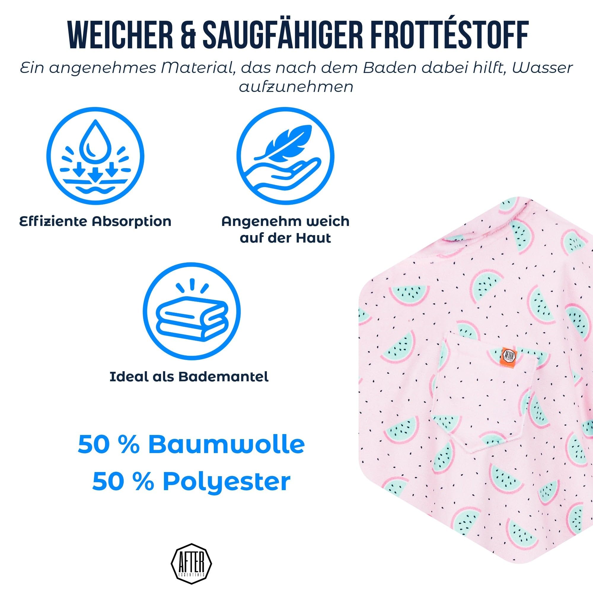 Poncho Watermelon - Rosa
