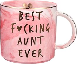 Hendson Aunt Gifts from Niece, Nephew - Best Aunt Ever - Funny Christmas Gift for Aunts - BAE Best Ever Presents for Birthday - Great Auntie Present - Cute Favorite Mug, Ceramic 11.5oz Coffee Cup
