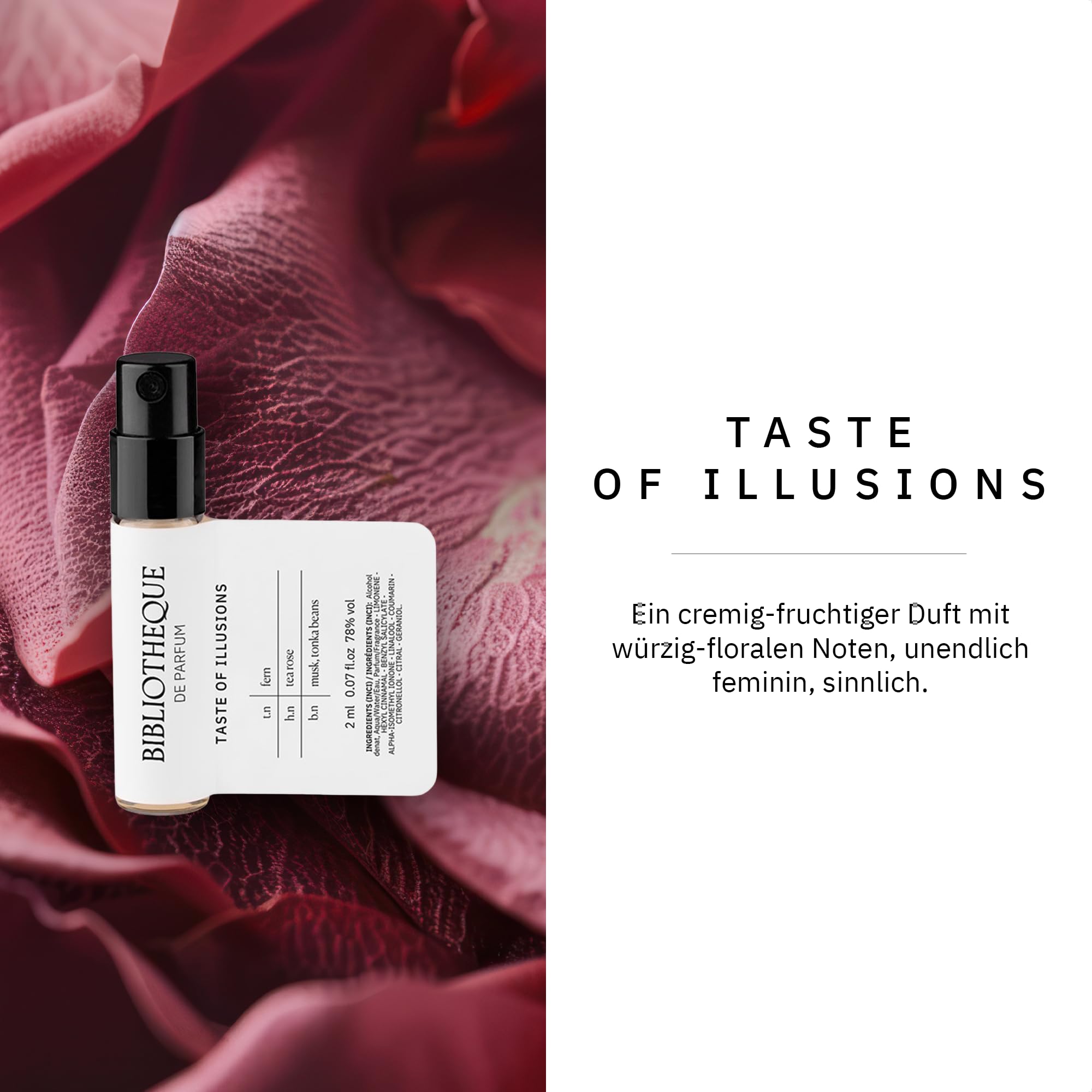 Bibliotheque de Parfum Warm & Addictive Set, Eau de Parfum für Damen, sinnliches und anziehendes Mini Parfüm Set mit 5 langanhaltenden Nischendüften, Geschenkset für Frauen (5x2ml)