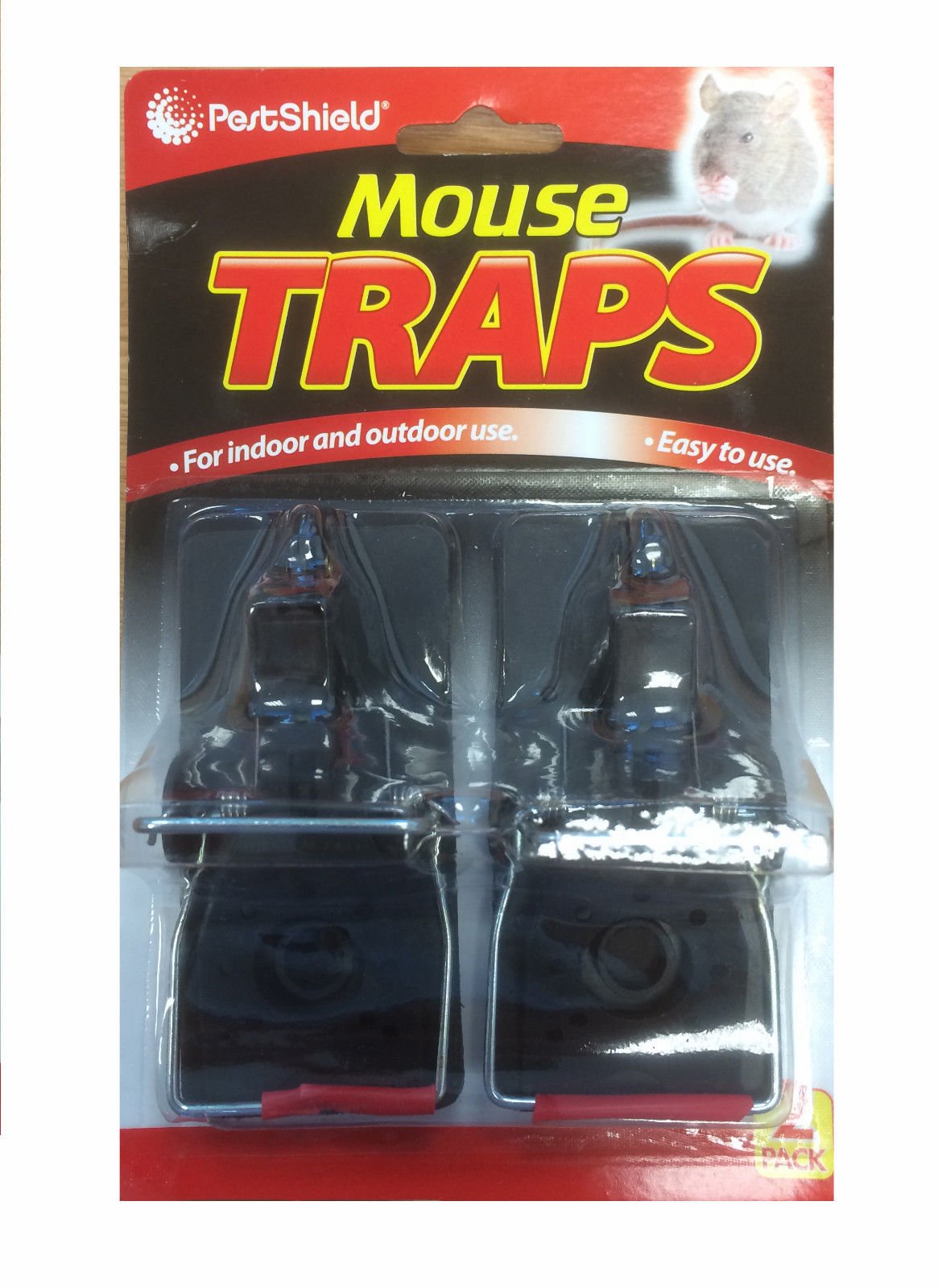 Pestshield Mouse Traps x 2 Indoor & Outdoor Use Easy to Use