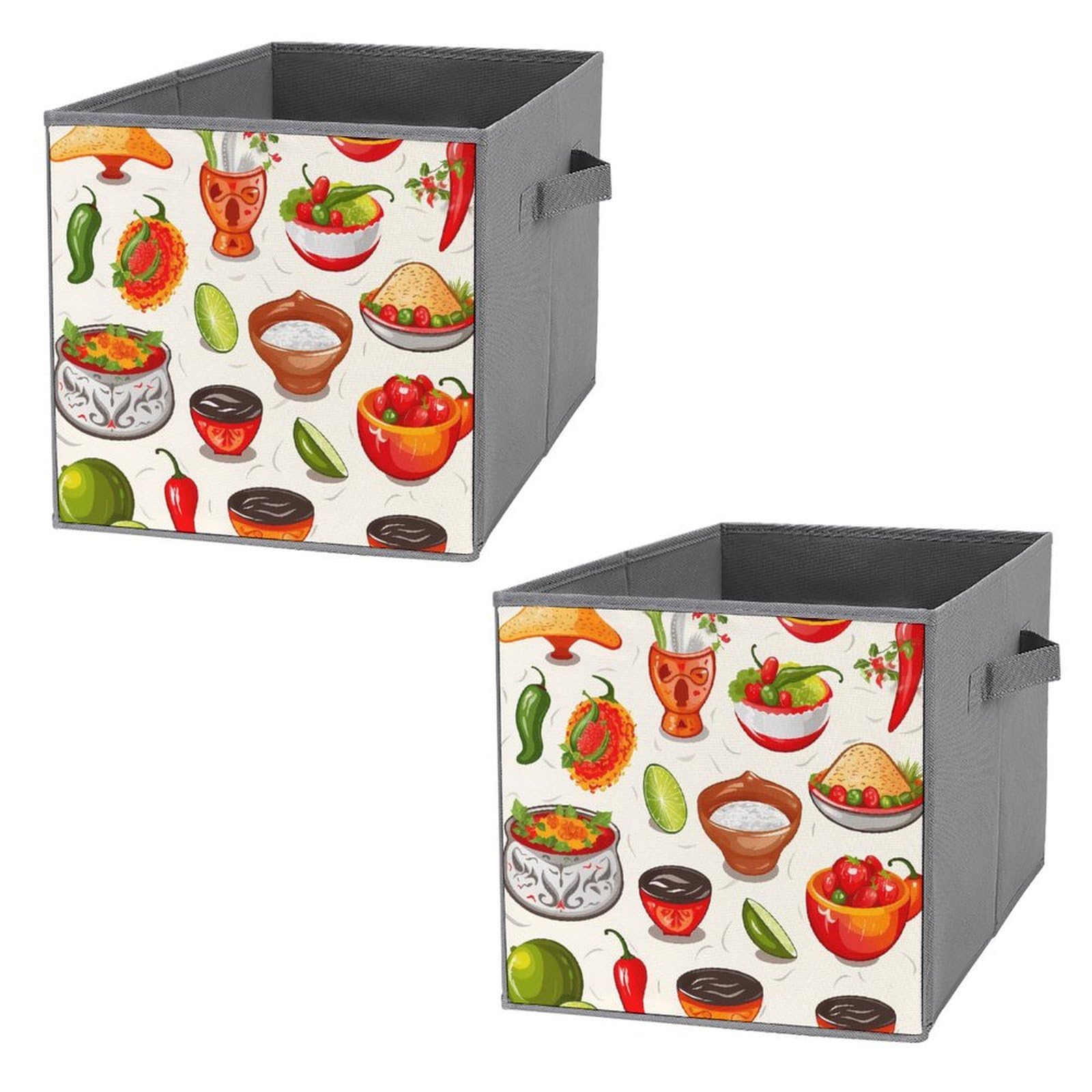 Bacs de rangement mexicains pliables 27cm pour organiser vos armoires et tiroirs