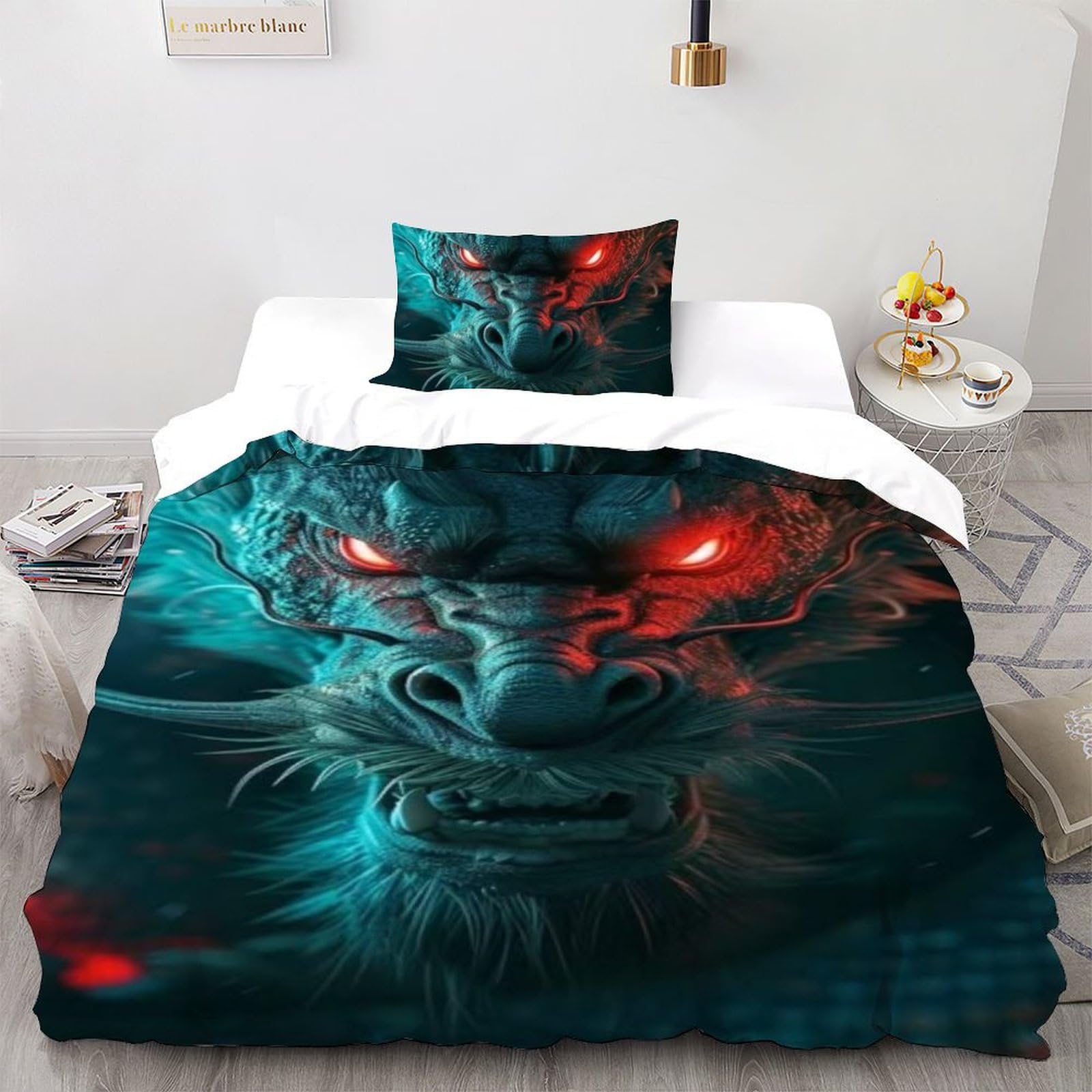 Housse de couette single imprimé 3D animaux flying le cadeau de lit idéal pour enfant