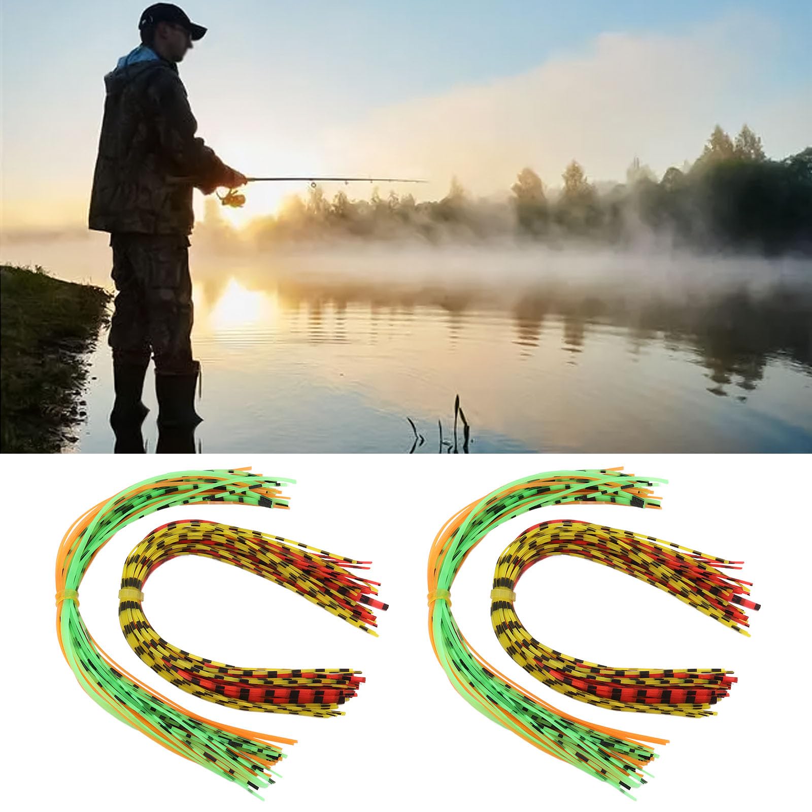 Gonne in silicone Jig Esca da pesca Gonna di ricambio per Spinnerbaits Bass Buzzbaits Angel Jigs accessori fai da te in silicone Gonne