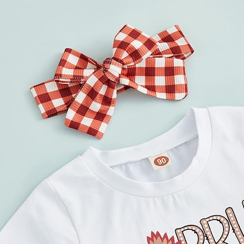 Miniatura 4 de Conjunto de 2 piezas para bebé niña pequeña, camiseta de manga corta con letras, pantalones acampanados, pantalones acampanados, ropa de festival