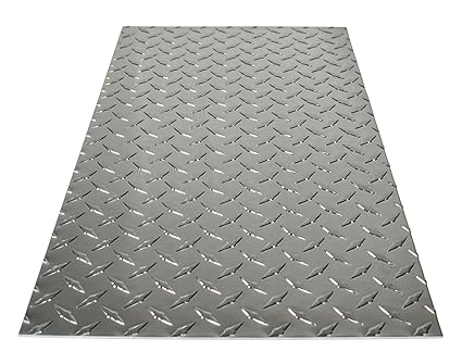 M-D Building Products 56022 11-7/8-Inch by 23-7/8-Inch .073-Inch Thick Polished Aluminum Treadplate