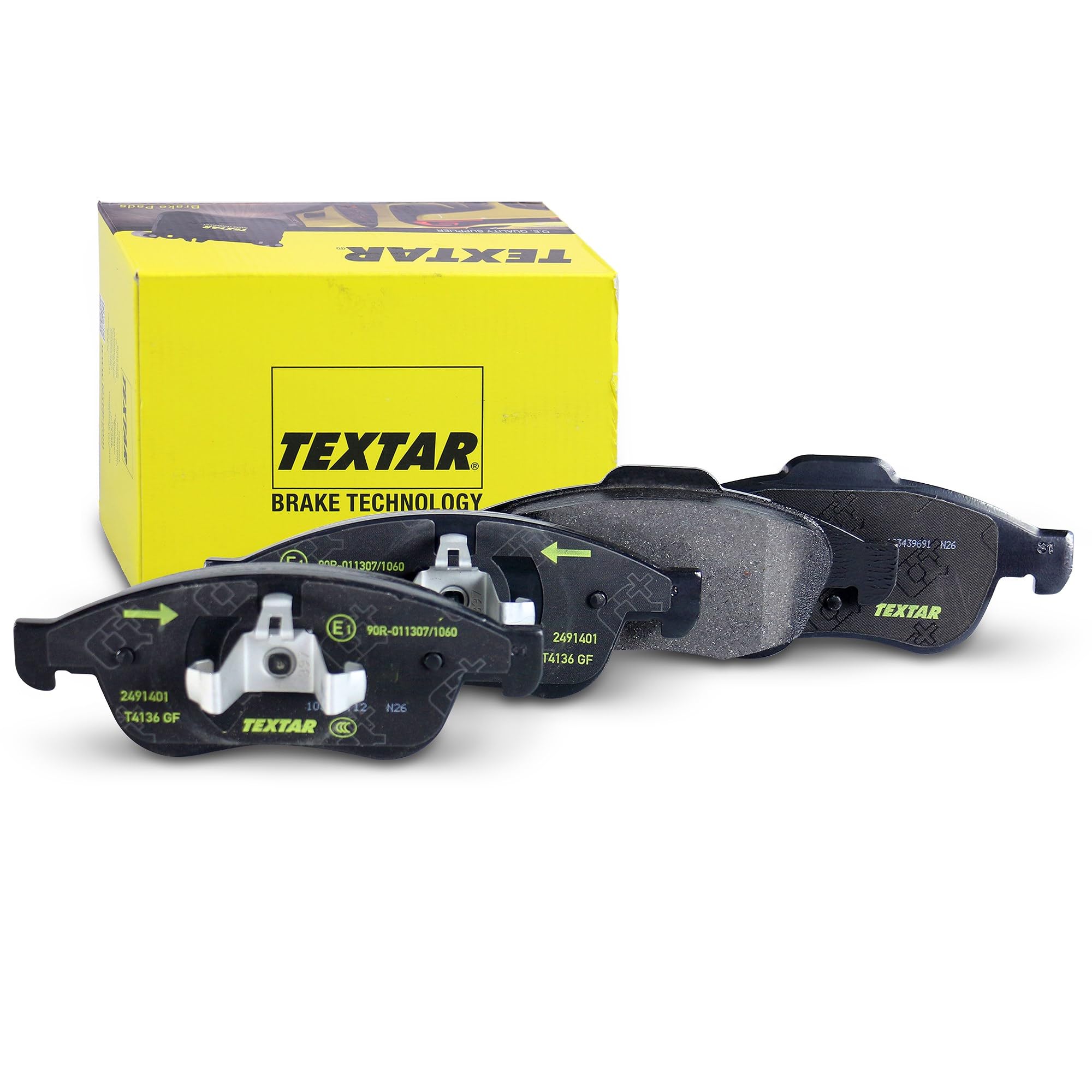 TEXTAR Kit pastiglie freni Anteriore non predisposto per visualizzazione avviso usura 2491401 Compatibilità con RENAULT Megane 3 Hatchback BZ0/1 Scénic 3 JZ0/1 Clio 5 Hatchback BF Captur J5, H5, DACIA