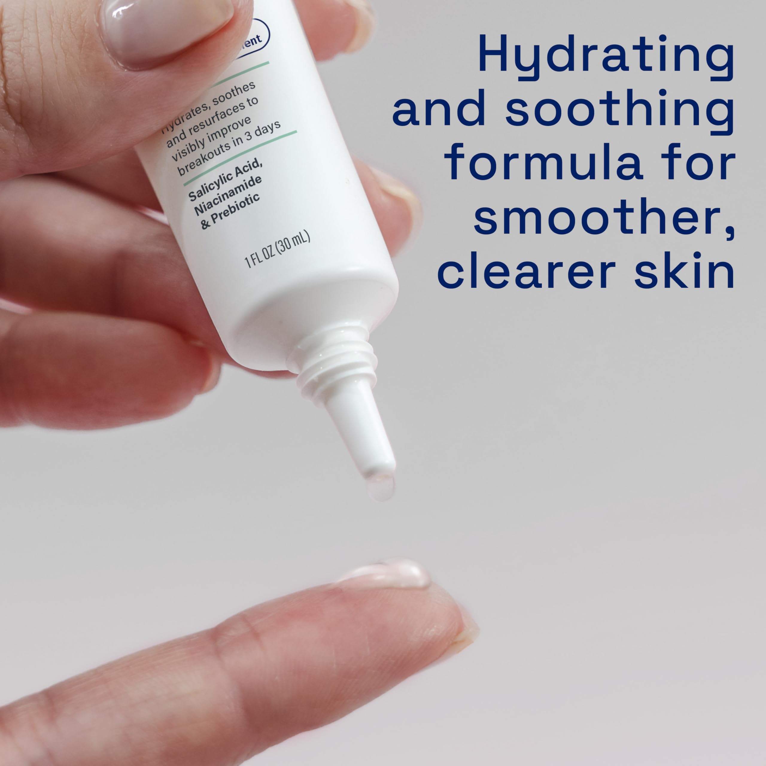 Cetaphil Sérum de traitement de l'acné triple action avec acide salicylique, traite et prévient l'acné, idéal pour les marques post-acné, pour tous les types de peau, 28,3 g