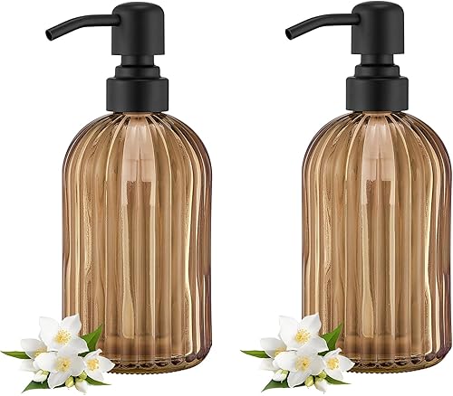 Miniatura 23 de Dispensador de Jabón para Platos de Cocina Negro Mate, Dispensador de Jabón Líquido para Baño con Bomba de Acero Inoxidable a Prueba de Óxido, Negro