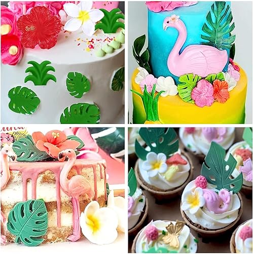 Miniatura 4 de Moldes de silicona para flores tropicales y hojas, hibisco, plumeria, fondant, para decoración de pasteles, cupcakes, chocolate, pasta de chicle de