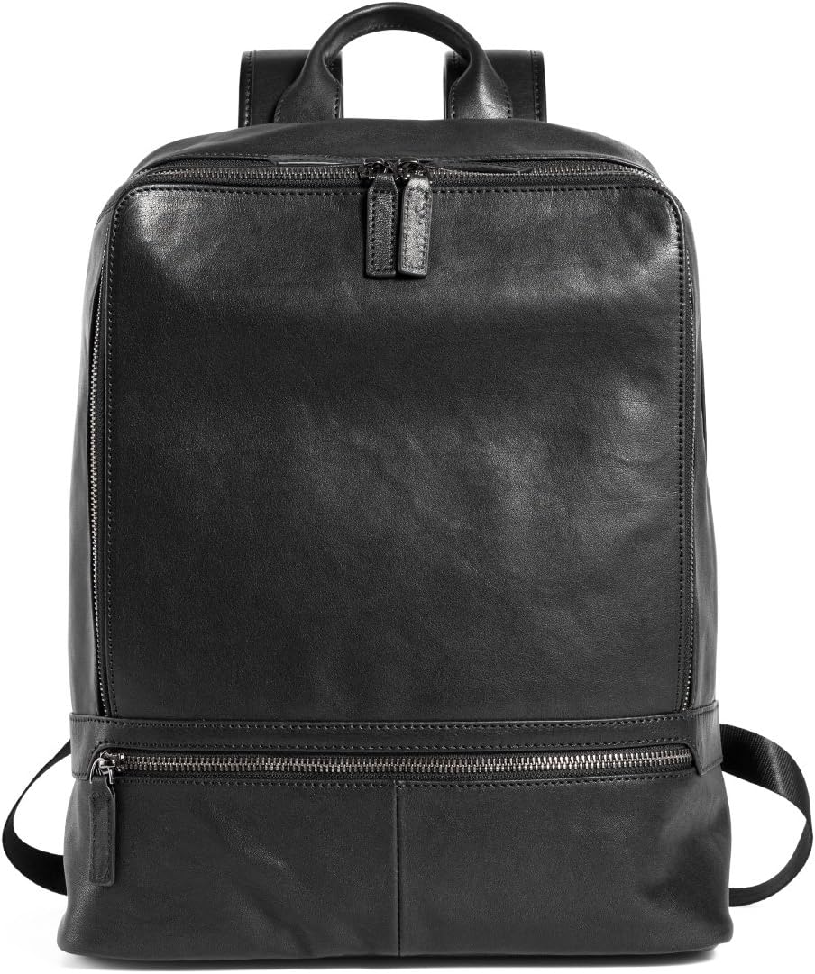 Sharkborough District 12th Men's Backpack Genuine Leather for Casual Daypacks, Fit for 15.6" Laptop