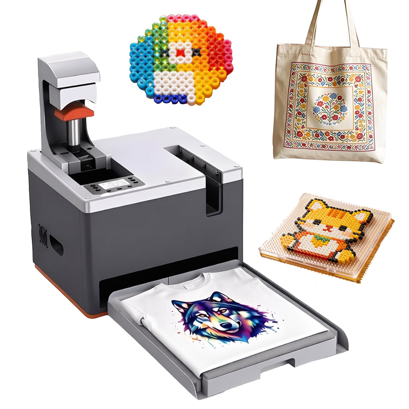 Pressa a Caldo Digitale Multifunzione Tutto in Uno per Uso Professionale, pressa Automatica 15x15 Pollici per personalizzazioni Complete