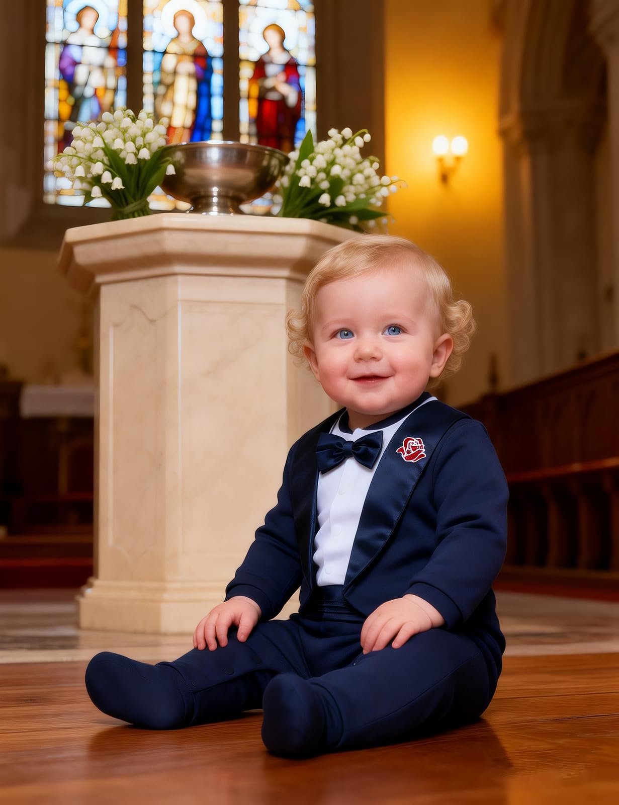 mintgreen Bébé Garçon Gentleman Mariage Avec Nœud Papillon Ensembles