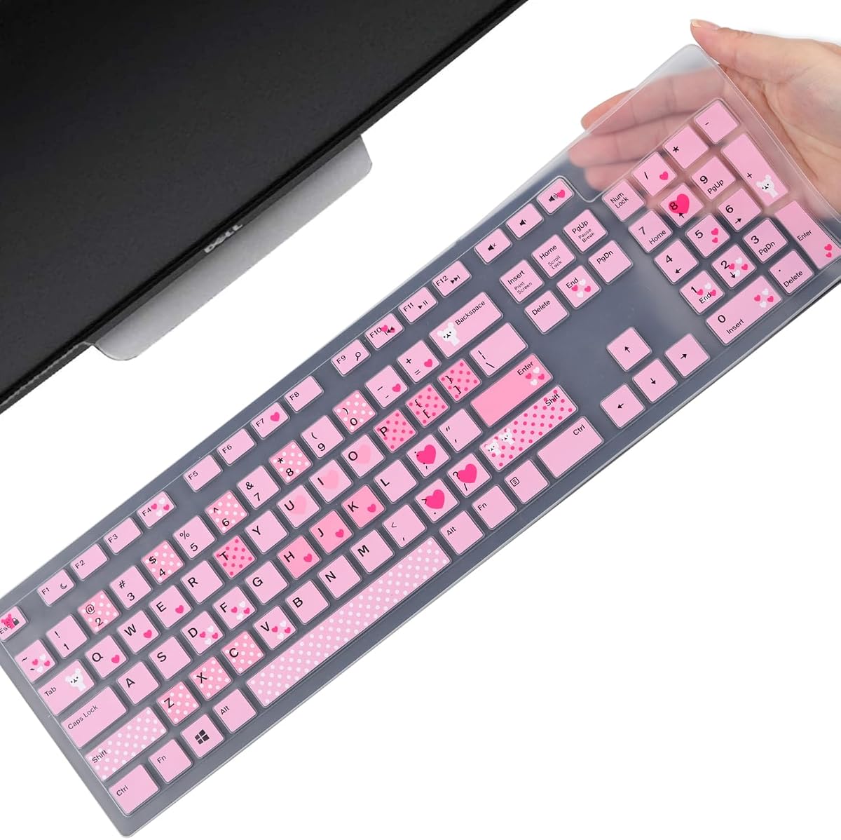 Keyboard Cover Skin for Dell KM636 KB216 Wired and Wireless Keyboard
