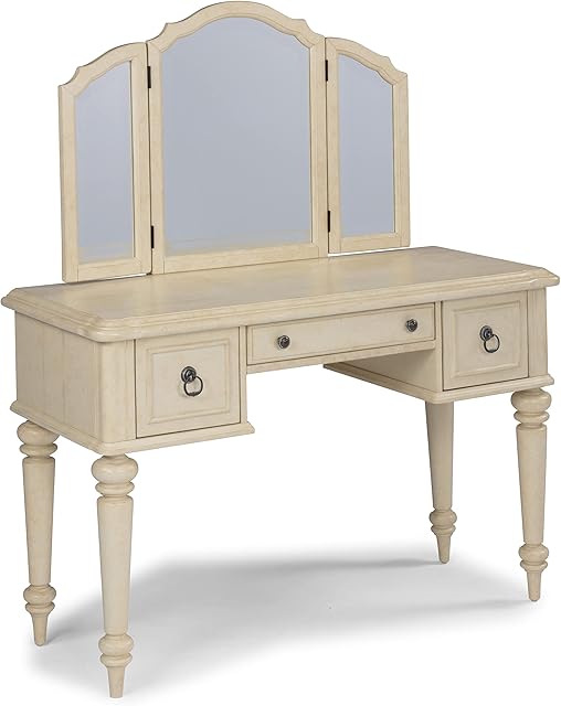 homestyles Provence Off-White Vanity with Mirror