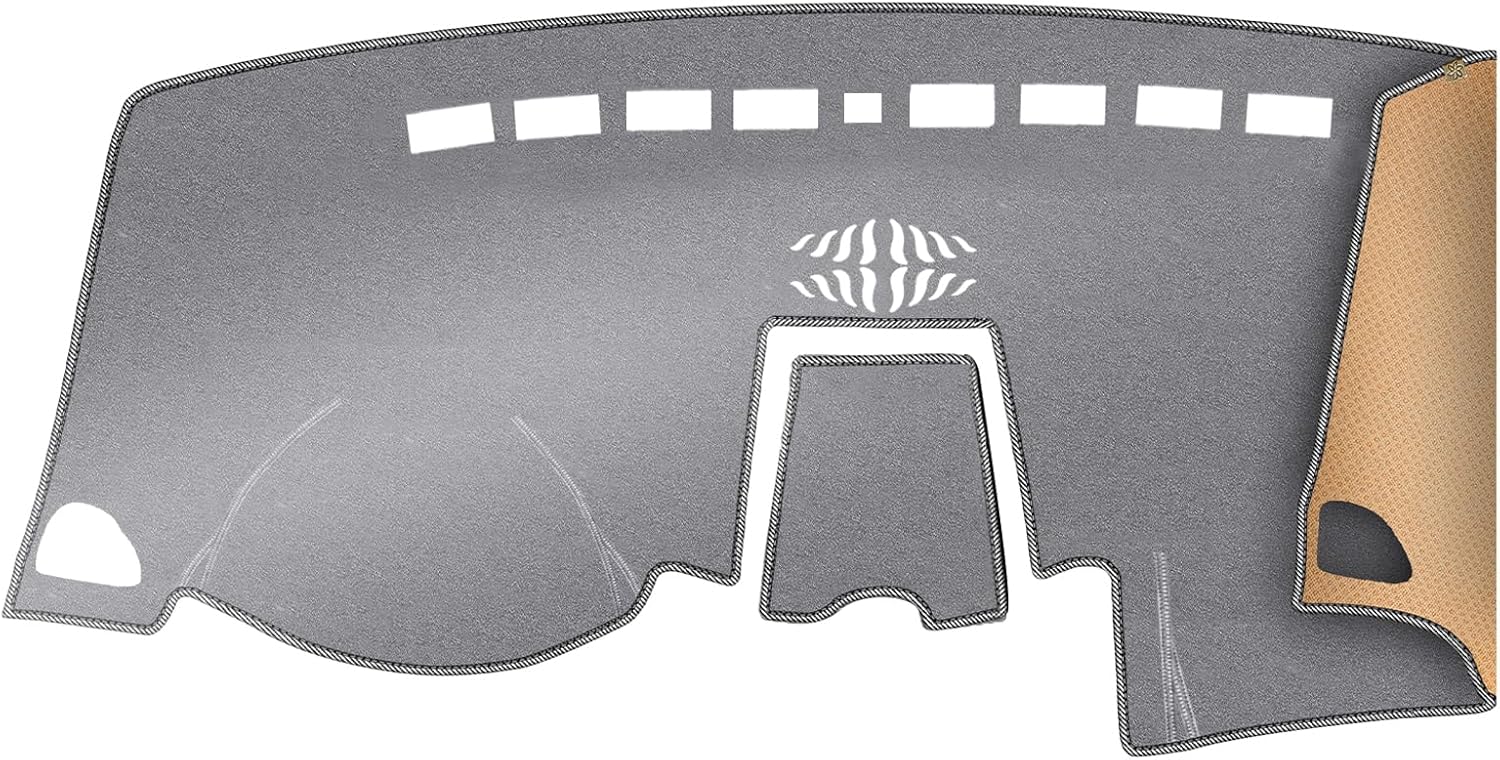 KEYOOG Dashboard Cover Dash Mat Fit for Fo-rd Edge 2024-2015 (Without HUD Models),Car Dash Board Mat Anti-Glare Carpet,Non-Slip Pad Sunshield Protector (Grey)