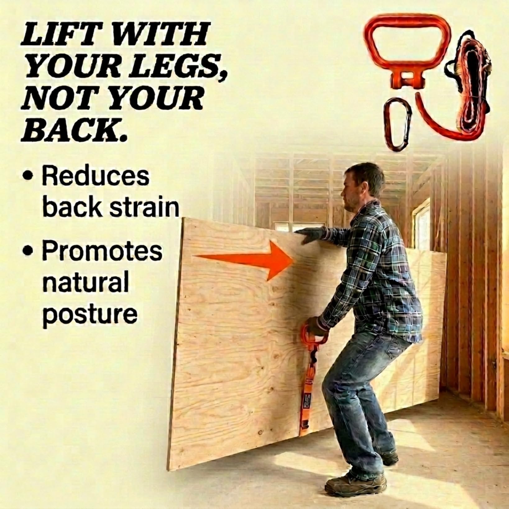MULTUS Max Mover II Panel Carrier - Drywall & Plywood Carrie -5