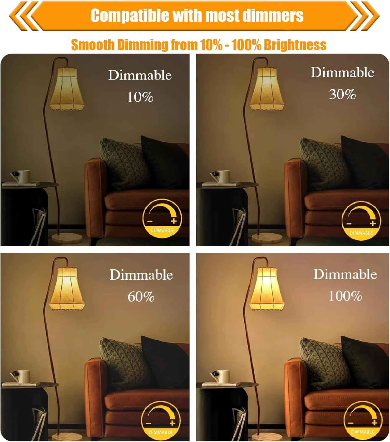 12 Pack Dimmable 350LM LED Edison Bulbs 40 Watts Equivalent, 4 Watt ST19 LED Filament Bulb, 2700K Soft White, E26 Base Vintage Light Bulbs for Lighting Fixtures