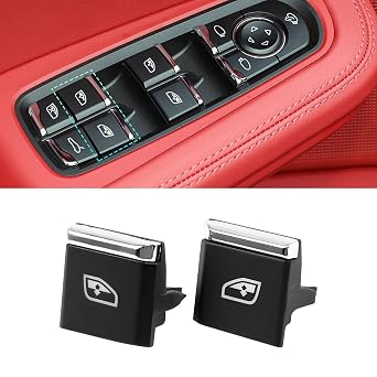 2PCS Co-Pilot seat Power Window Switch Button Compatible with Porsche Cayenne 2011-2018,Compatible with Porsche Panamera 2011-2016 Compatible with Macan 2015-2022 Drivers seat No. 3-4