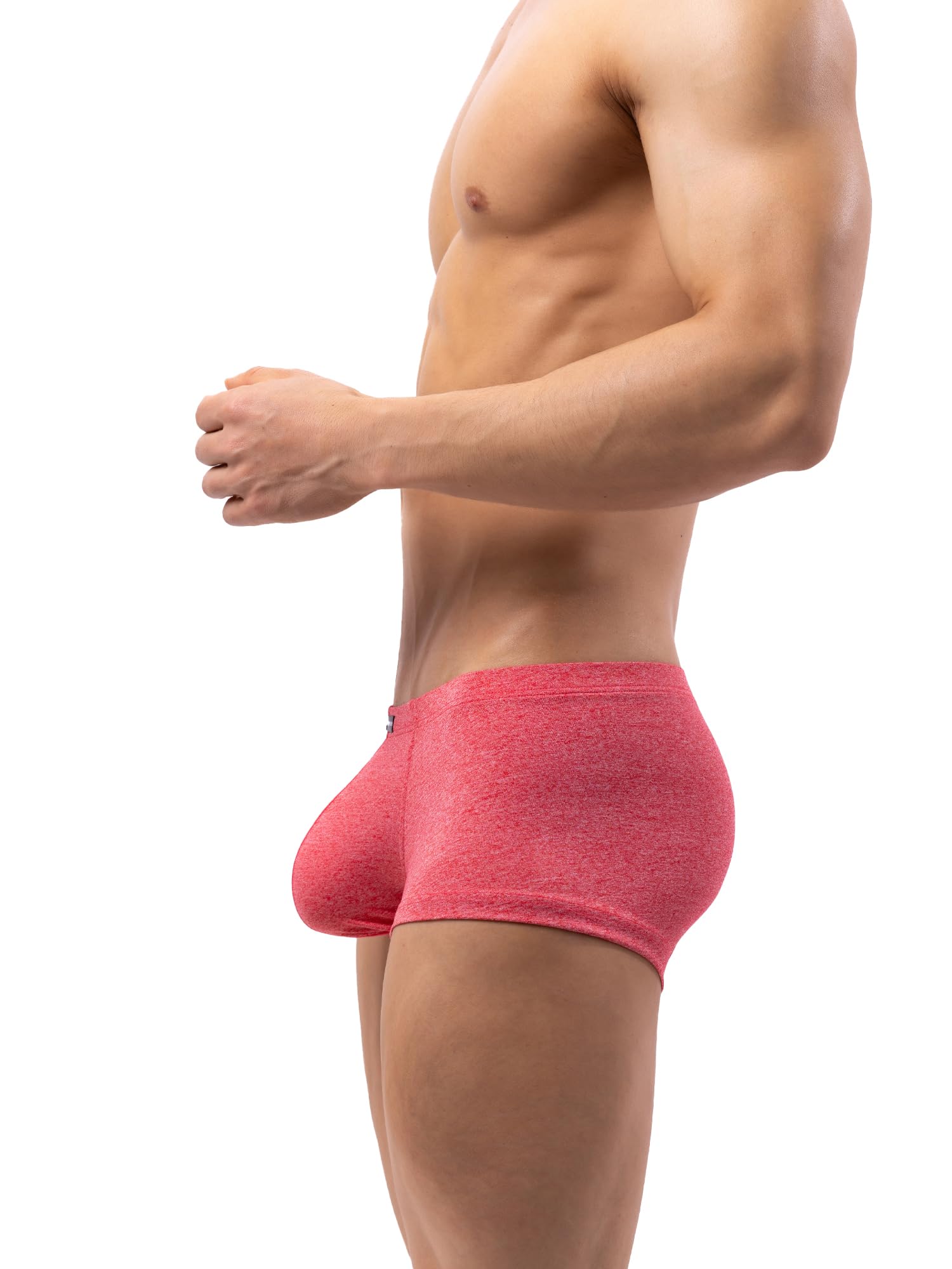 Calzoncillos tipo bóxer de algodón elástico para hombre, suaves, transpirables, de microfibra modal