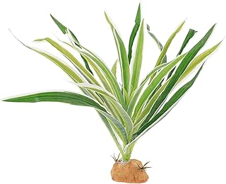 POPETPOP Terrários Planta de répteis Falsa Planta verde terrário Planta terrário Planta Planta Lagarto Terrário Planta Folhas Artificiais