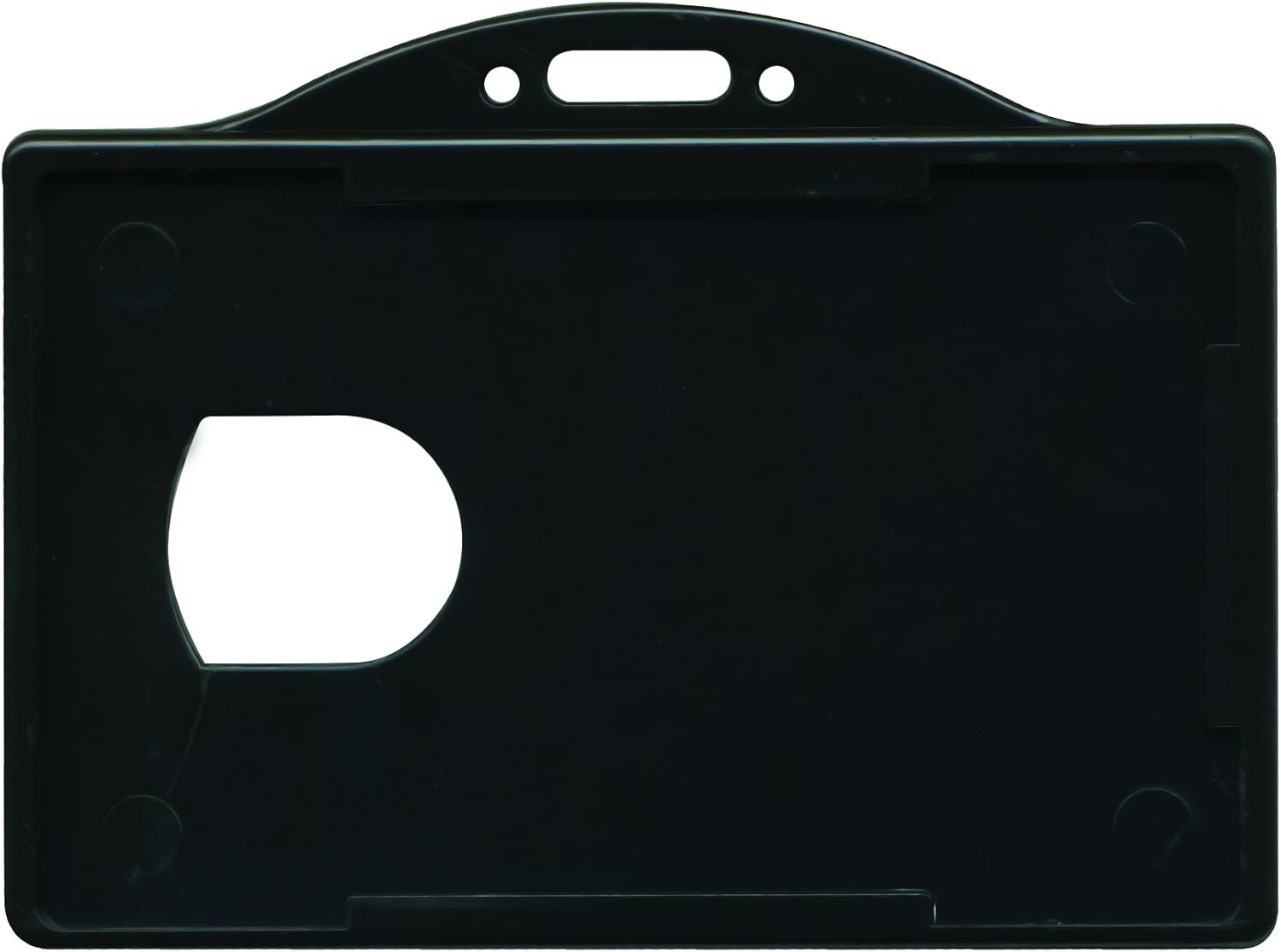 Advantus 75656 Horizontal ID Card Holders, 3 3/8 x 2 1/8, Black, 25 per Pack
