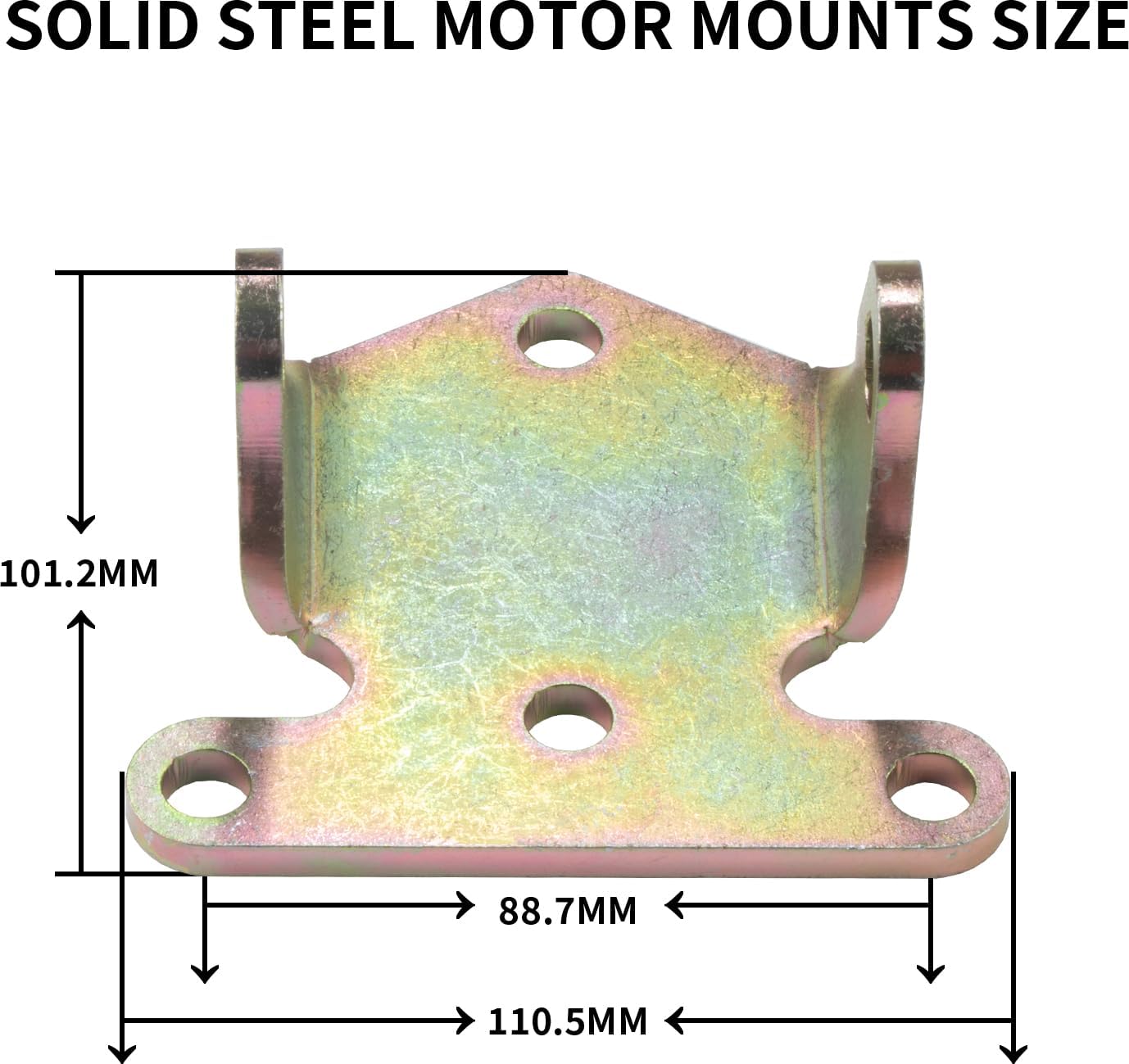 SBC/BBC Solid Steel Motor Mount Engine Bracket Kit for Chevy V8 283 327 350 400 Small & Big Block Chevy Engines Off Road Racing Frame Mount