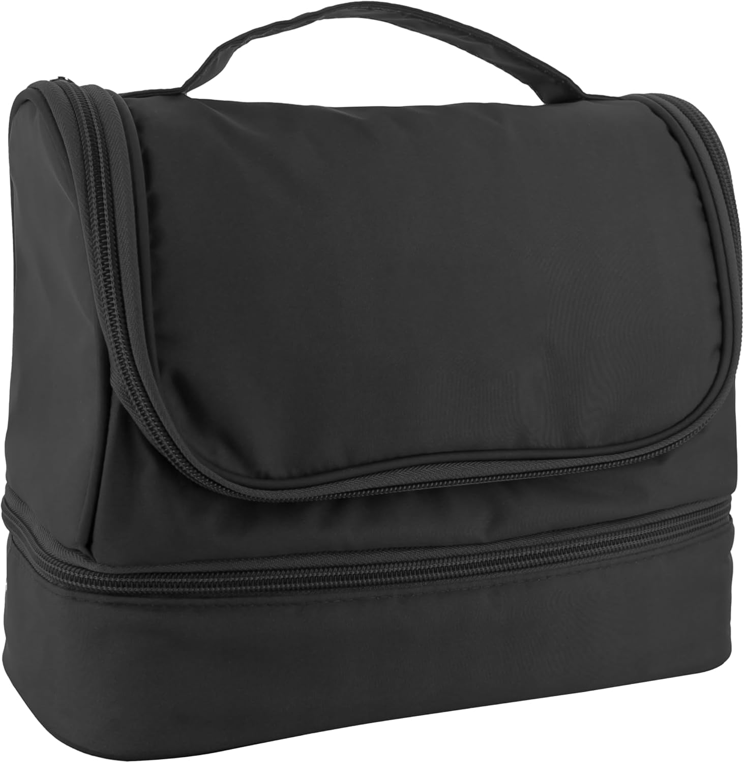 Hanging Vanity Case - Ideal for Travel - Random Colour - 24 cm x 10 cm x 20 cm - Hanging Hook, Assorted, Rigid Hanging Vanity Case - 3 Colours Available