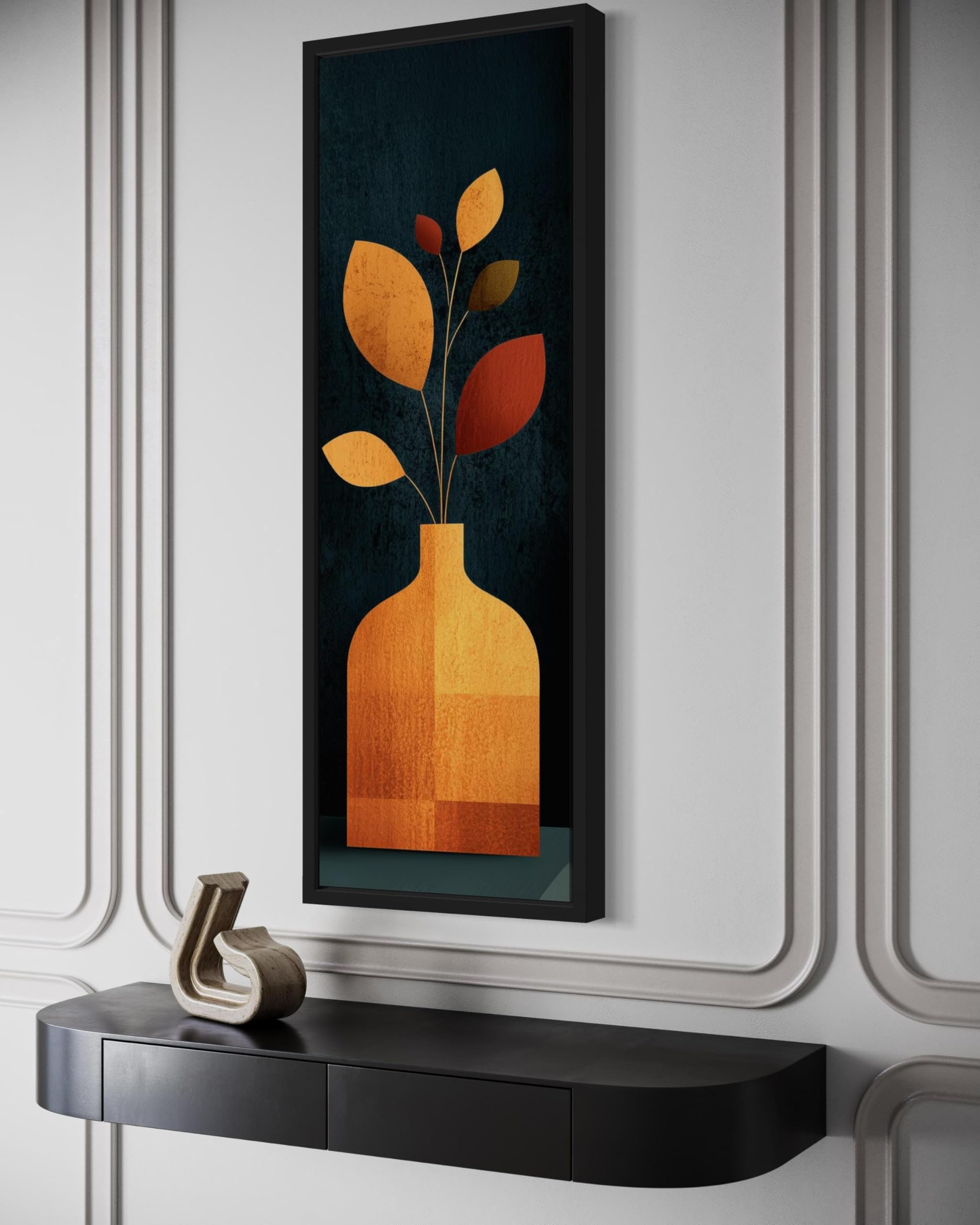 Tableau vertical en forme de vase TONGYINLI impression sur toile salon 30x90cm - 8