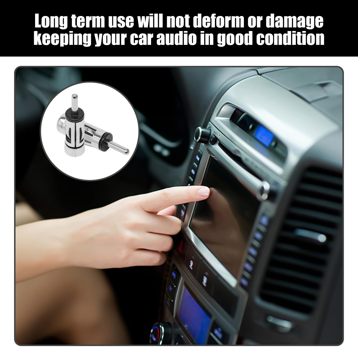 Adattatore per Antenna per Auto da 4 Pezzi, Connettore per Auto, Ricevitore Audio, Connettore Radio, Adatto A Tutti I Veicoli.