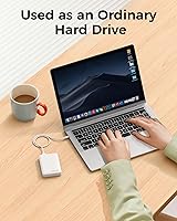 Vista 3 de NEWQ Disco Duro para Teléfono y Computadora: Dispositivo de Almacenamiento USB Flash Stick de Memoria Fotográfica para iPhone, iPad, MacBook