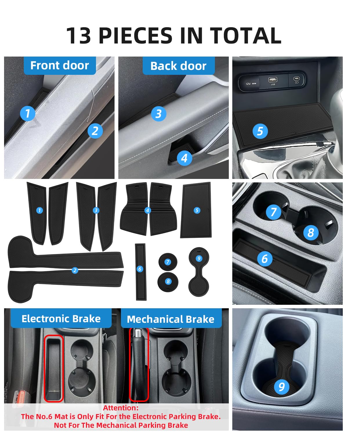 SXCY Kia Sportage NQ5 2022 2023 2024 Vano Portaoggetti per Auto