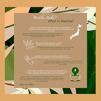 Mim and More Vanilla Matcha - Vanilla Flavored Matcha, 50 Gr