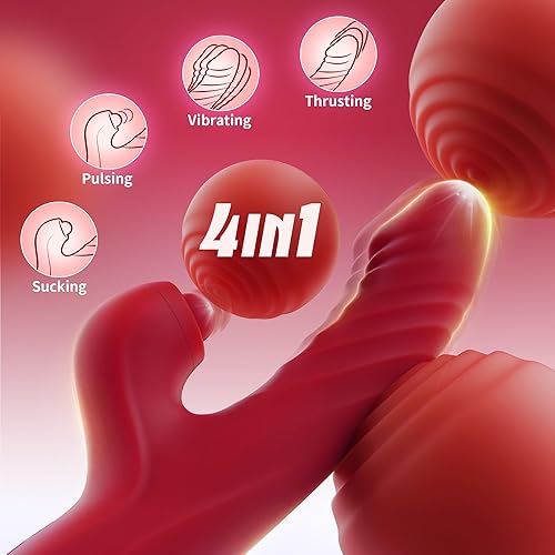 Miniatura 2 de Vibrador con empuje y consolador para mujeres Toendi, juguete de rosa para el punto G, estimulador del clítoris, juguetes sexuales, consoladores