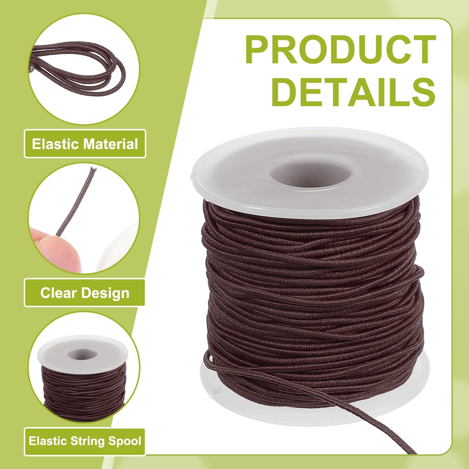 PATIKIL Elastic String for Bracelet 164 Ft/50 Meter Length 1.5 mm Dia - Image 3