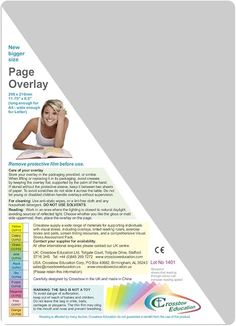 Crossbow Education Page Overlay - Grey (Pack of 5) OVP42