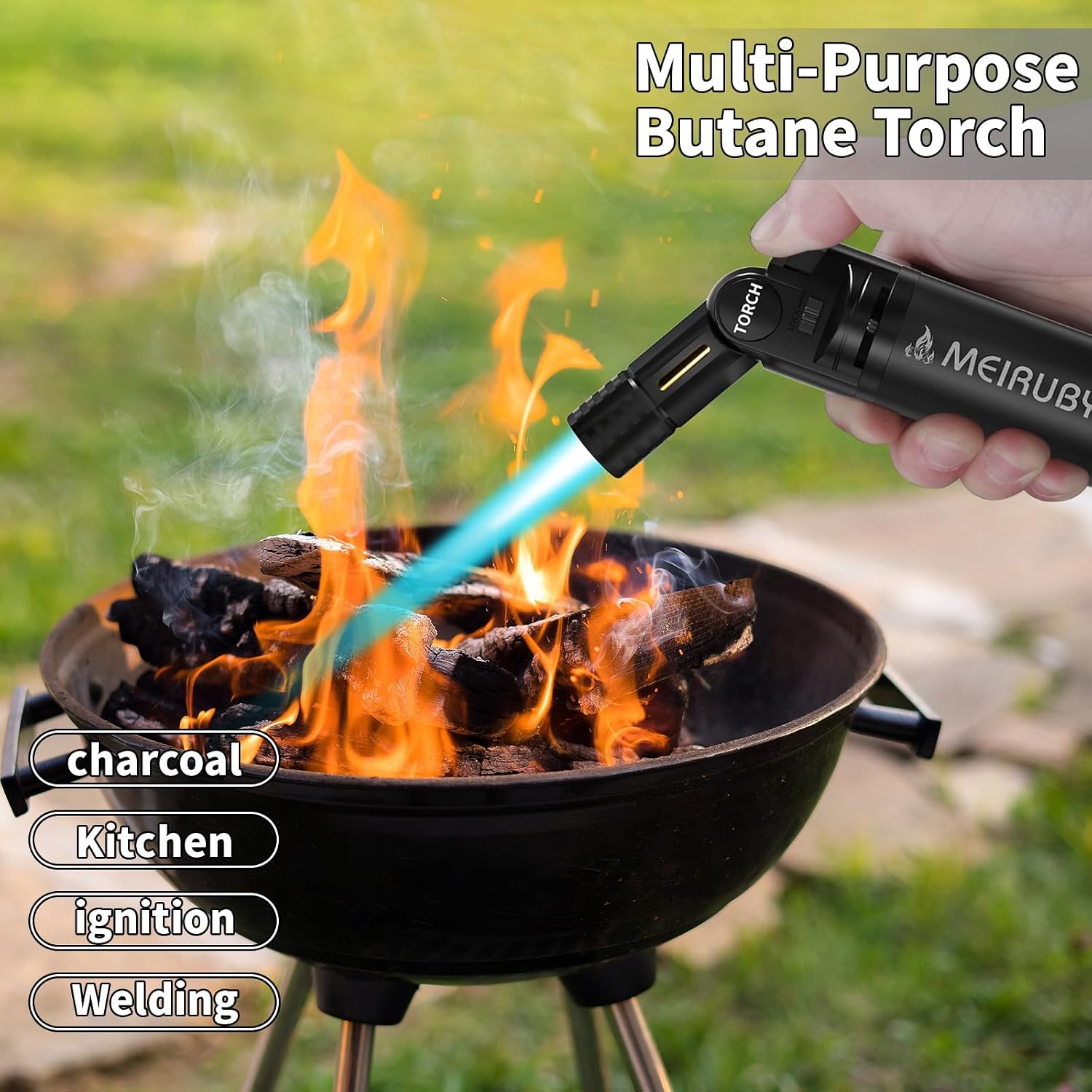 MEIRUBY Butane Torch used for various purposes including BBQ