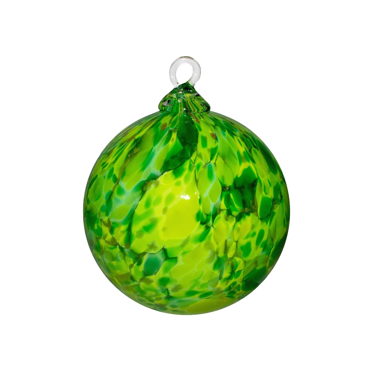 Hand Blown Glass Ornament - Suncatcher - Witches Ball - in “Forest Green” Dehanna Jones : Handmade Products